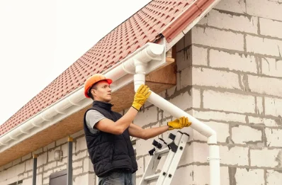Pose et remplacement de gouttières à Hangenbieten